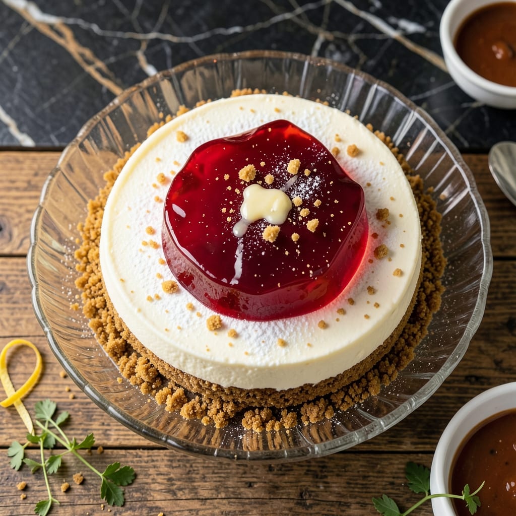 No Bake Jello Cheesecake Recipe: Chilled Creamy Dream with Fruity Swirls