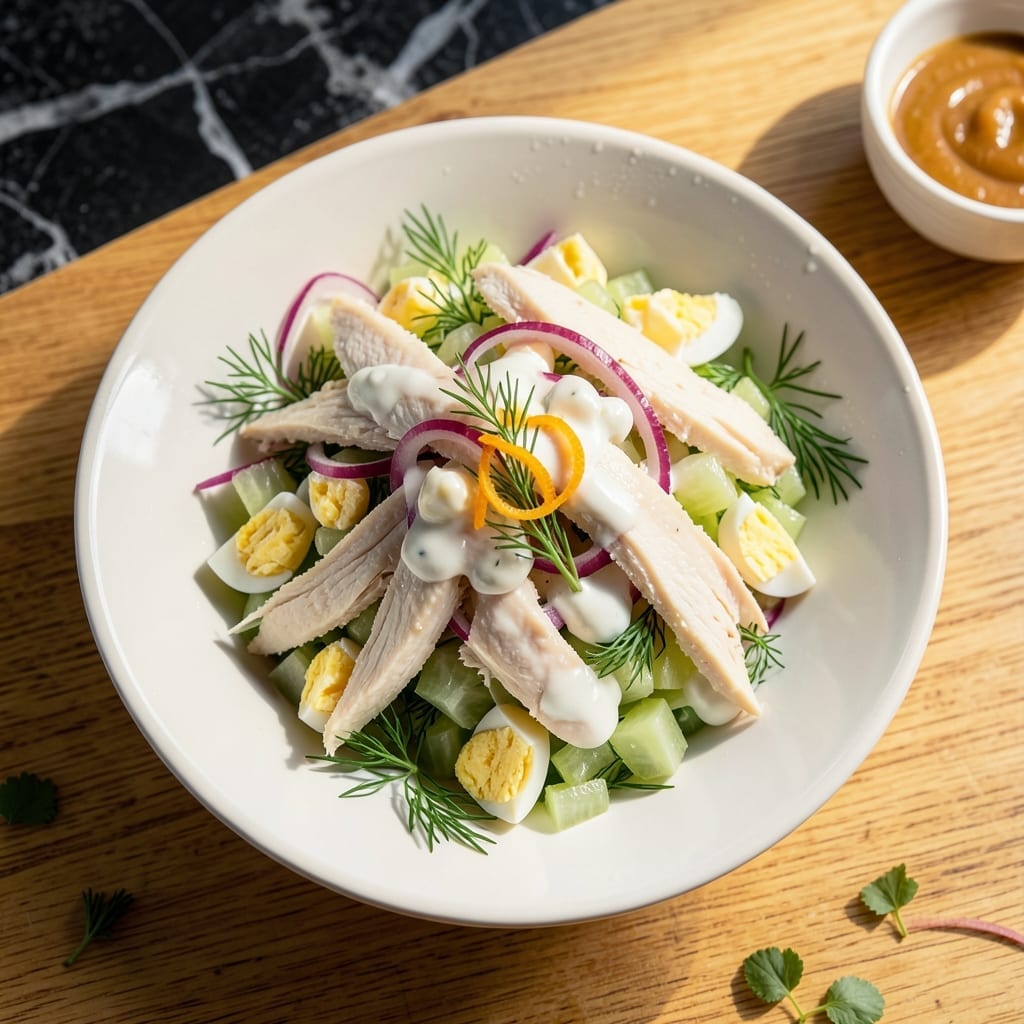 Healthy Chicken Salad Recipe With Eggs: High-Protein Picnic Pleaser