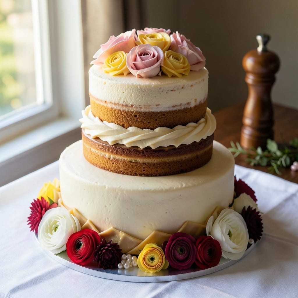 2 Tier Wedding Cake Recipe: Elegant Fondant Crowns and Stable Stacks