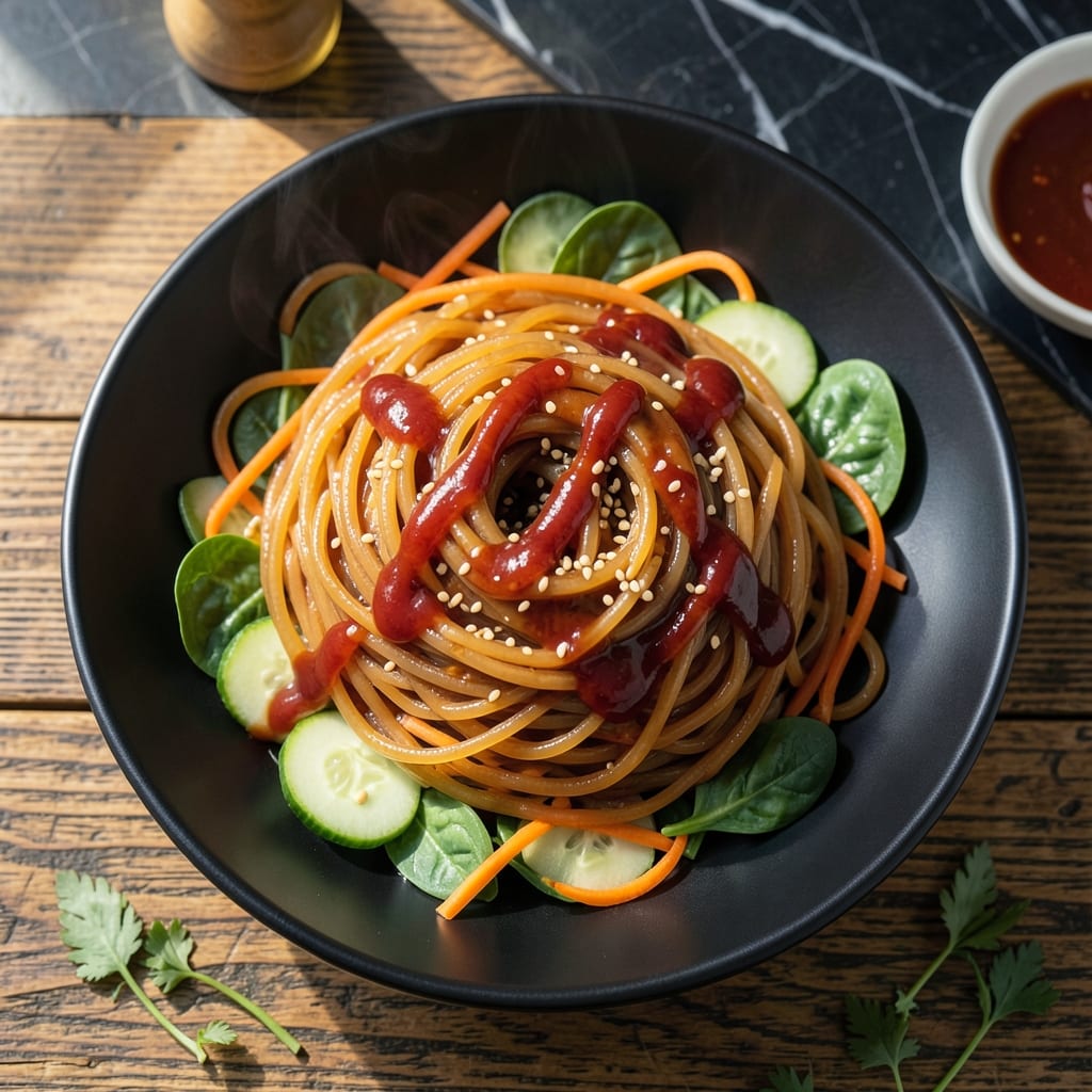 Bibibop Sweet Potato Noodles Recipe: Chewy Glass Noodles With Sweet Spice