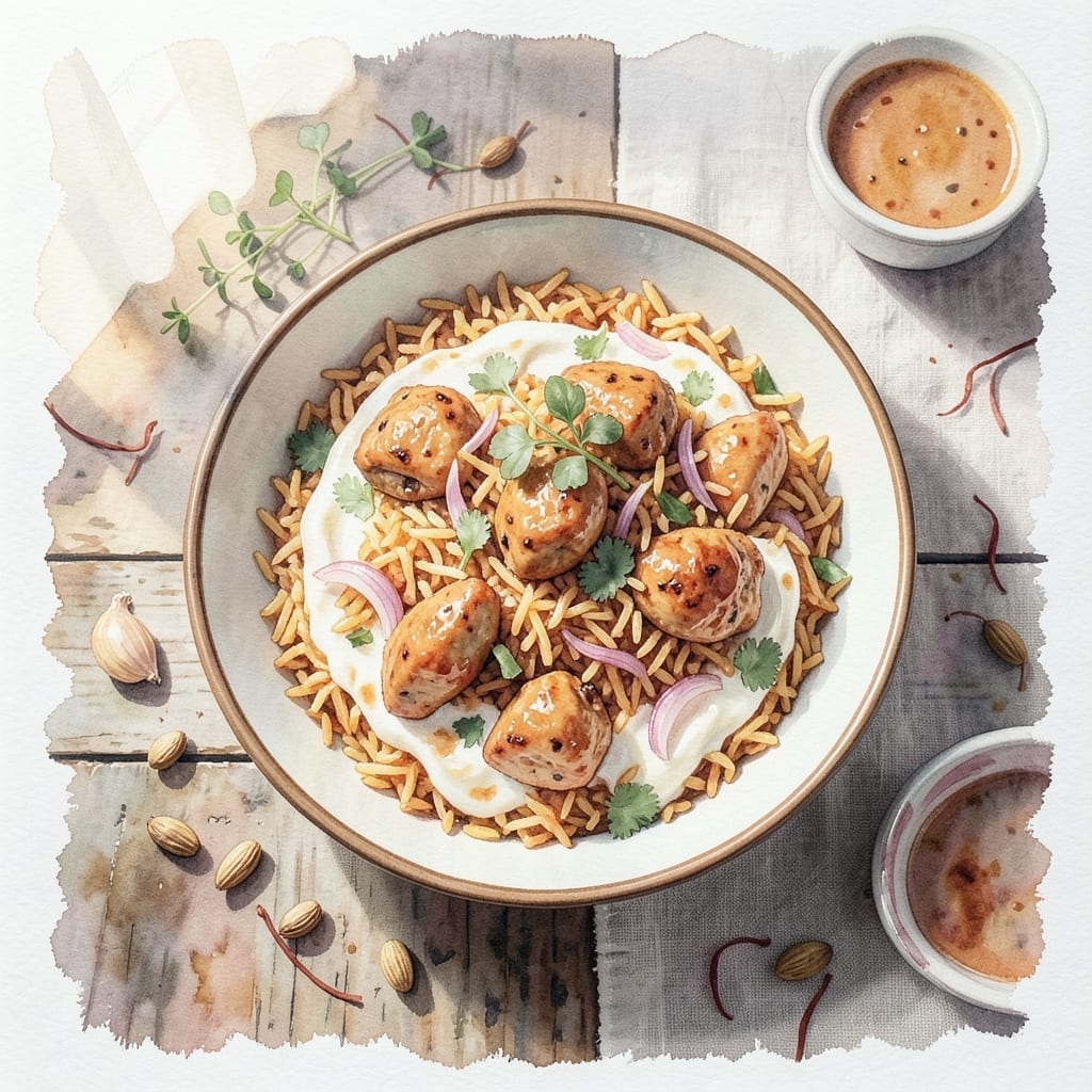 Hyderabadi Chicken Biryani Recipe in Rice Cooker: Fragrant Layers Without the Fuss
