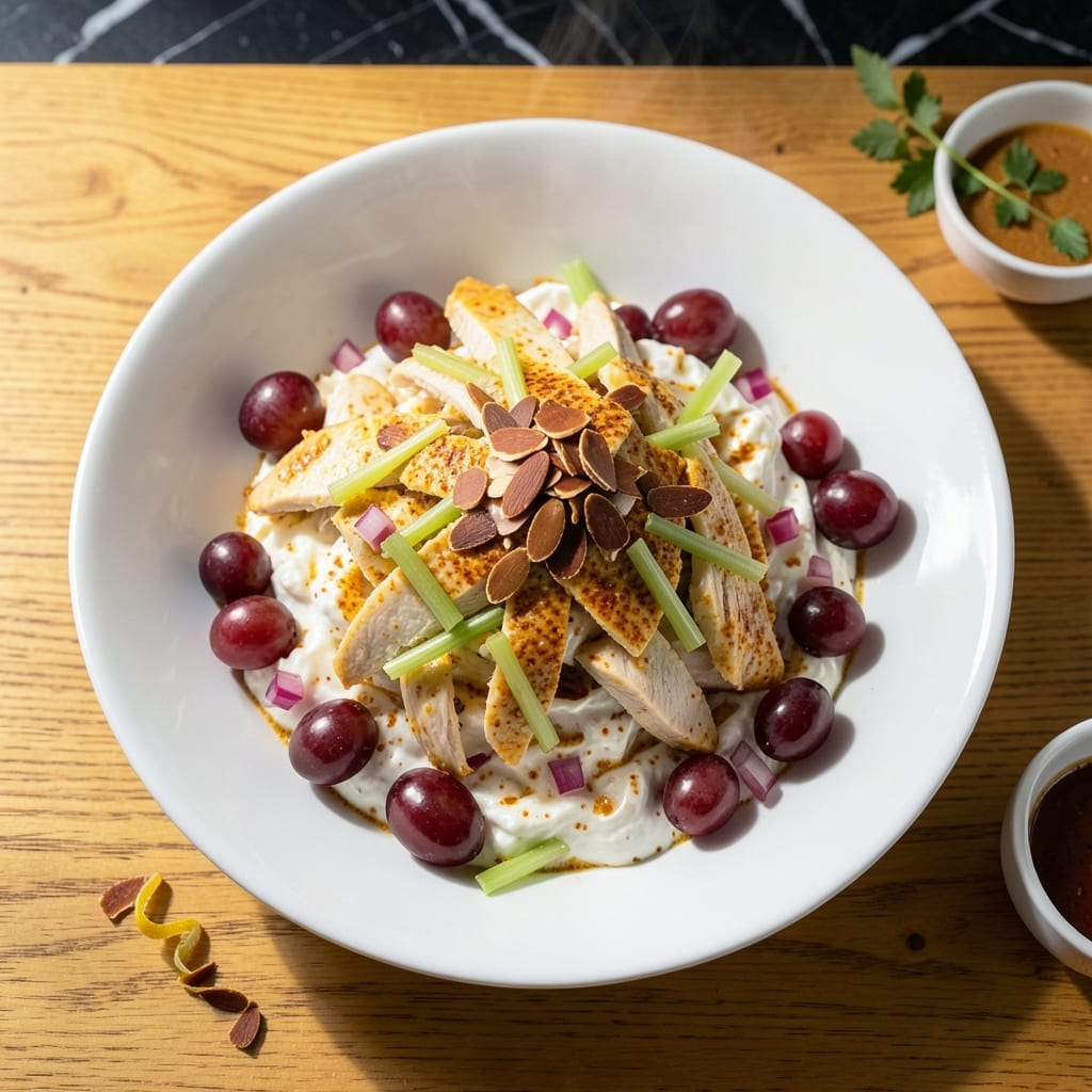 Curry Chicken Salad Recipe With Greek Yogurt: Protein-Packed Creamy Crunch