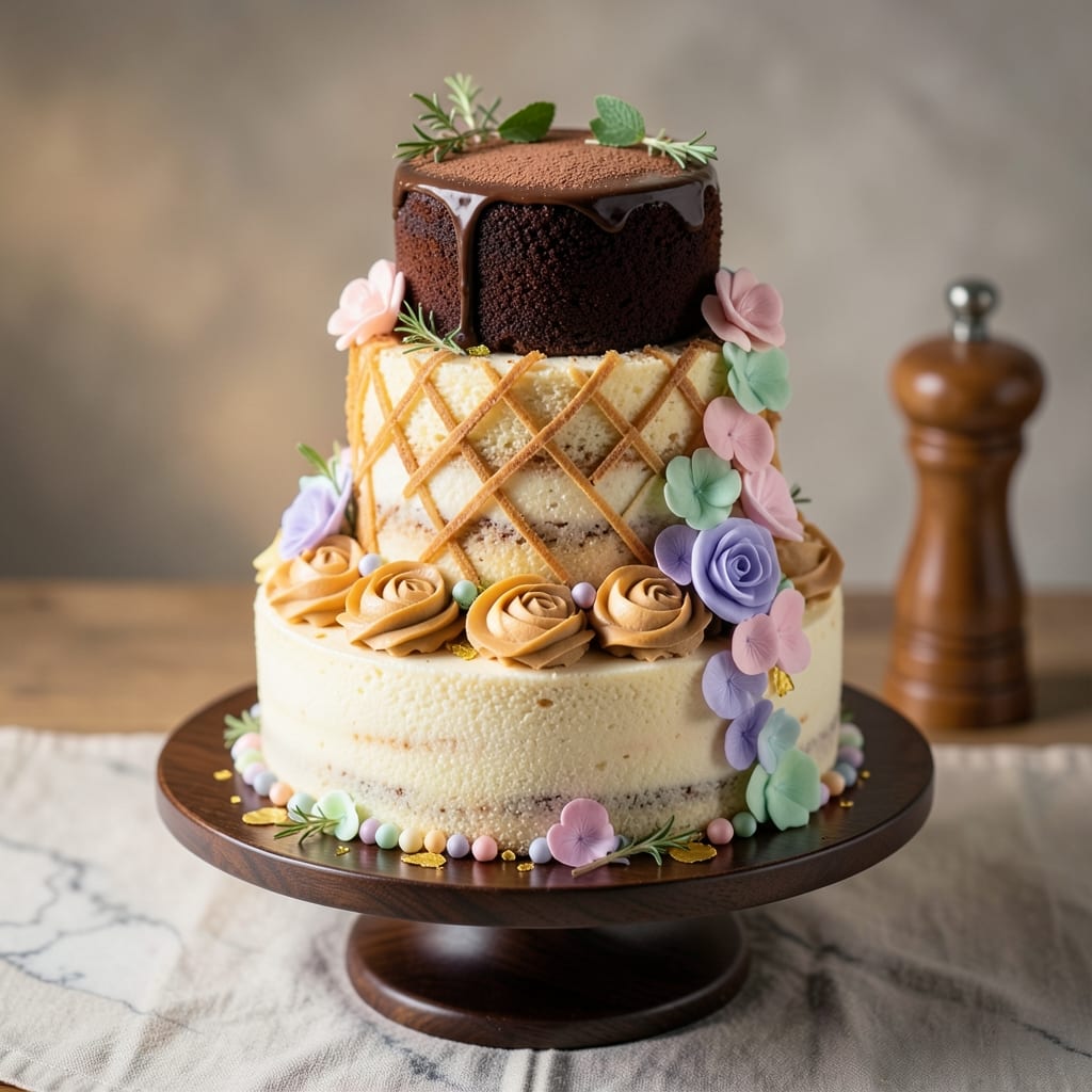 3 Tier Birthday Cake Recipe: Fondant-Bridged Elegance for Celebrations