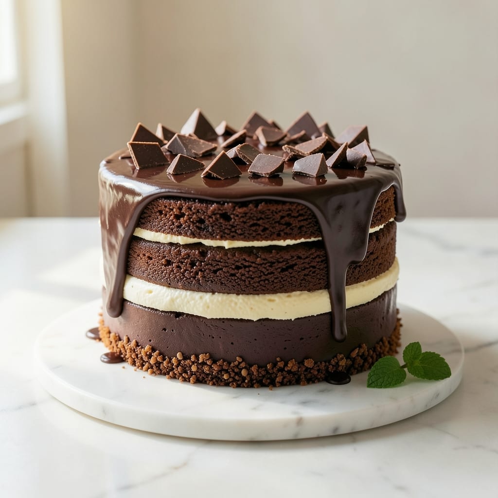 3 Layer 8 Inch Chocolate Cake Recipe: Decadent Fudgy and Fluffy Contrast