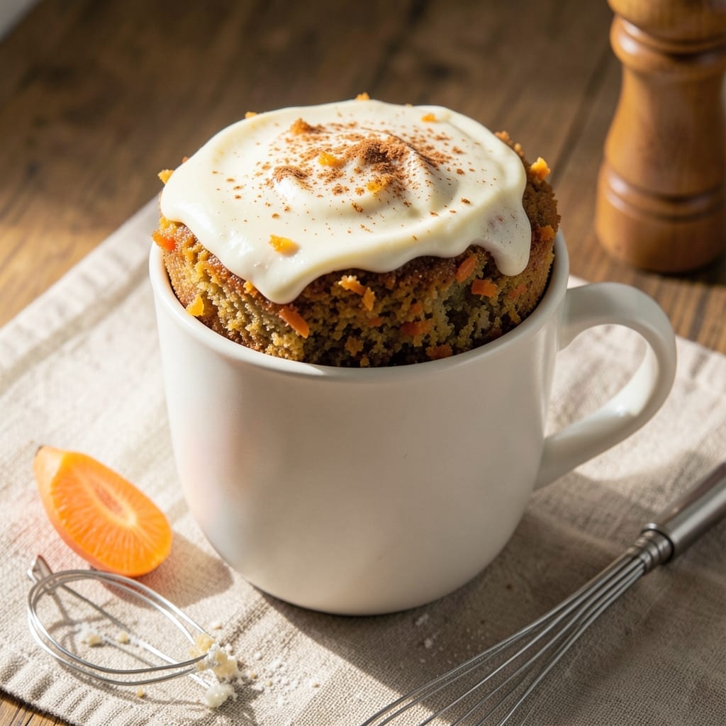5-Minute Carrot Cake Recipe: Microwave Mug Magic With Spiced Crust