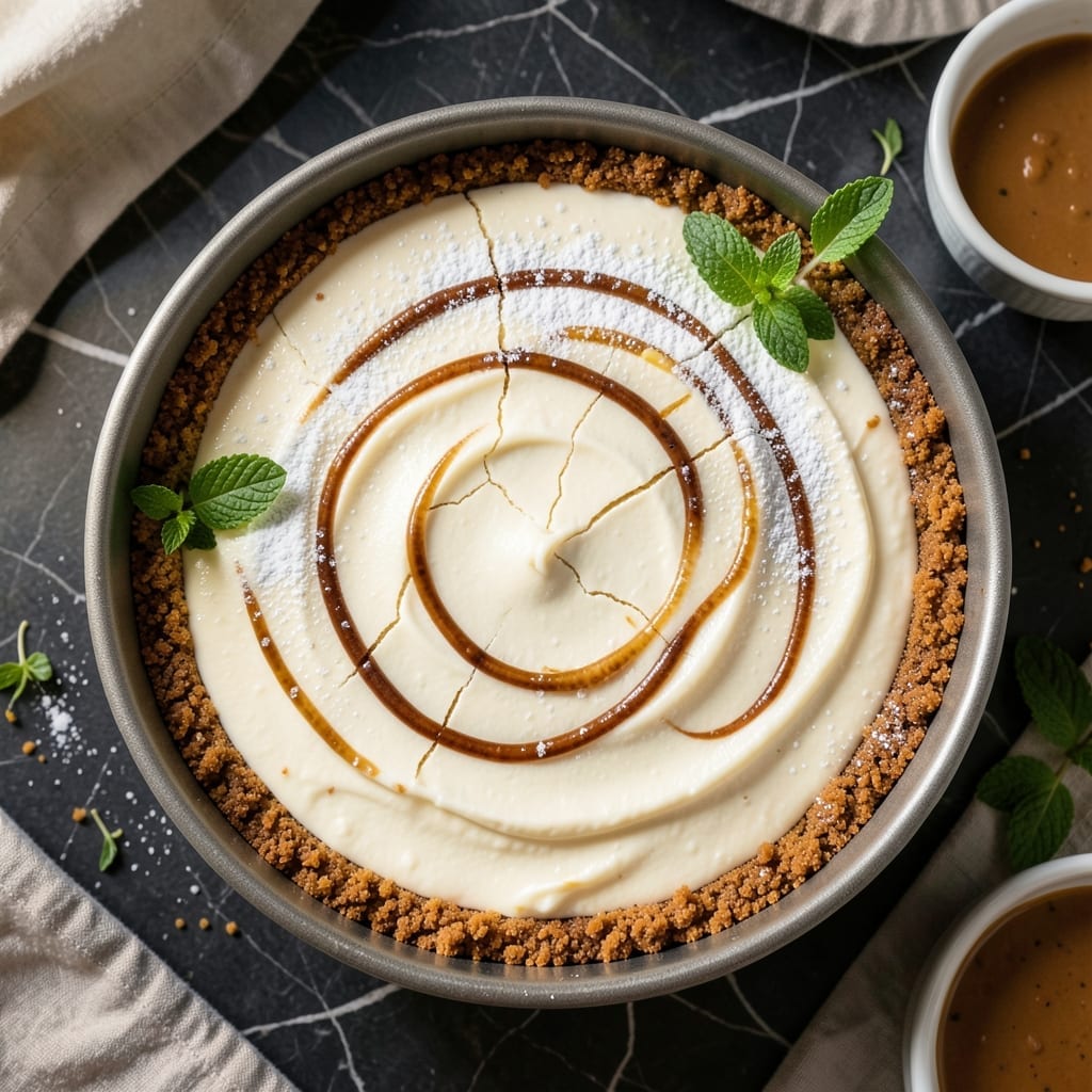 1 Cream Cheese Cheesecake Recipe: Smooth Top and Crisp Fondant Crown