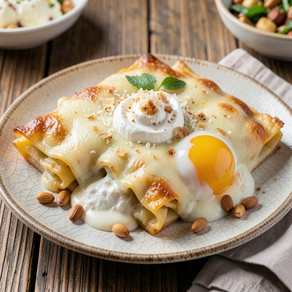 3 Cheese Cannelloni Recipe: Baked Pasta Layers With Melty Triple Cheese Bliss