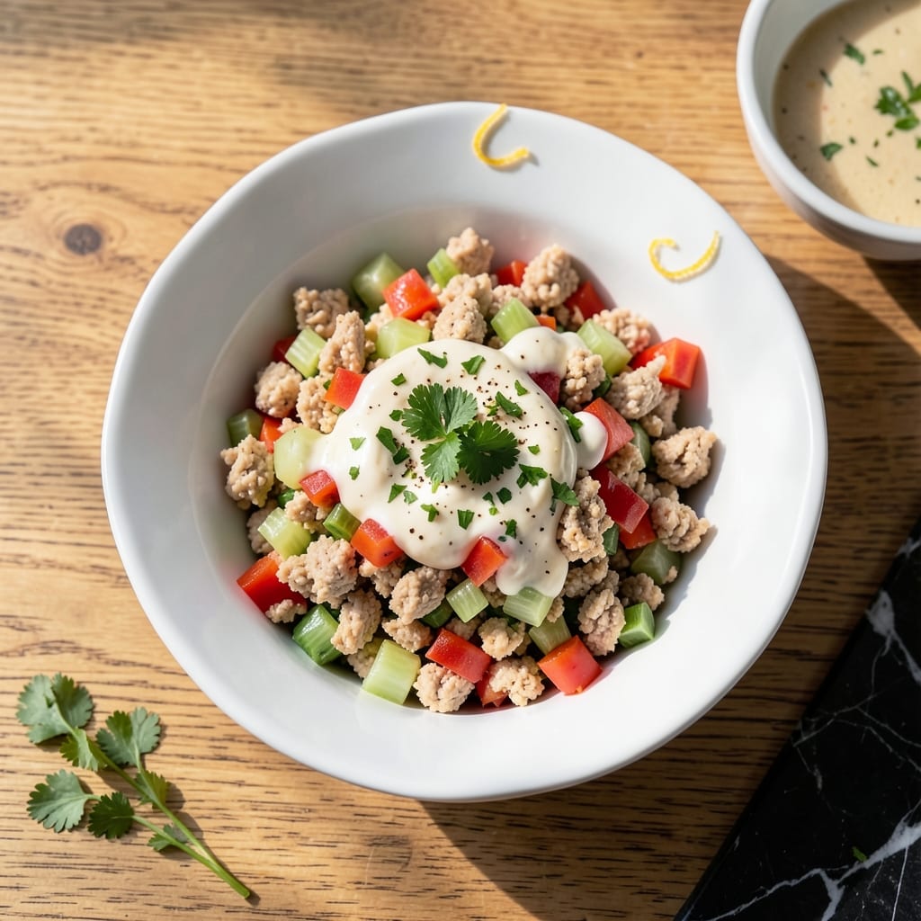 Ground Chicken Salad Recipe: Protein-Packed Crunch with Fresh Herbs