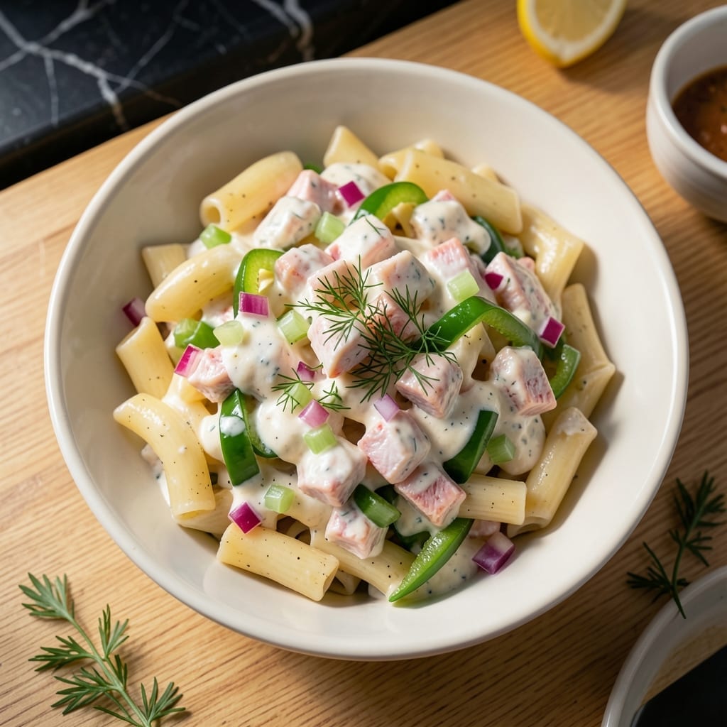 Crab Pasta Salad Recipe Mayonnaise: Coastal Creaminess with Fresh Herbs