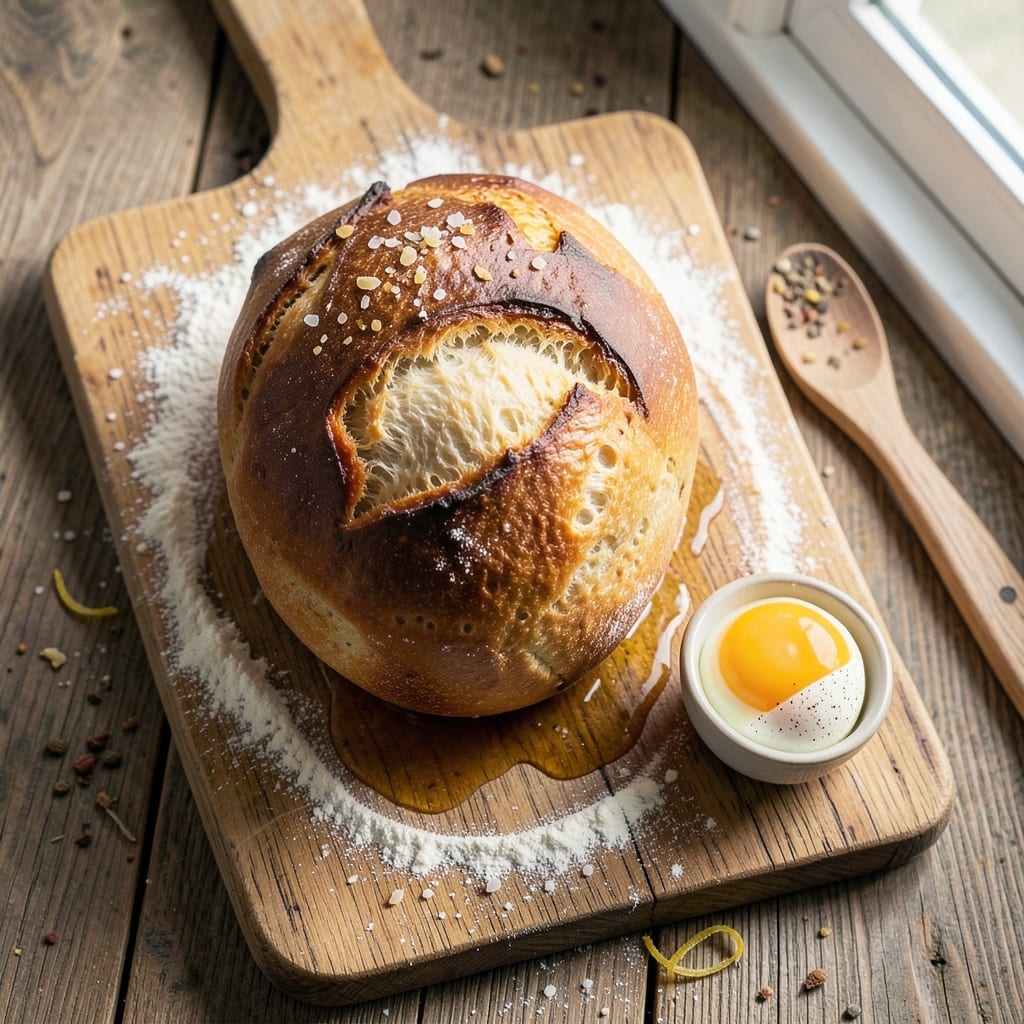 1 Loaf Homemade Bread Recipe: Golden Crust and Airy Crumb in One Day