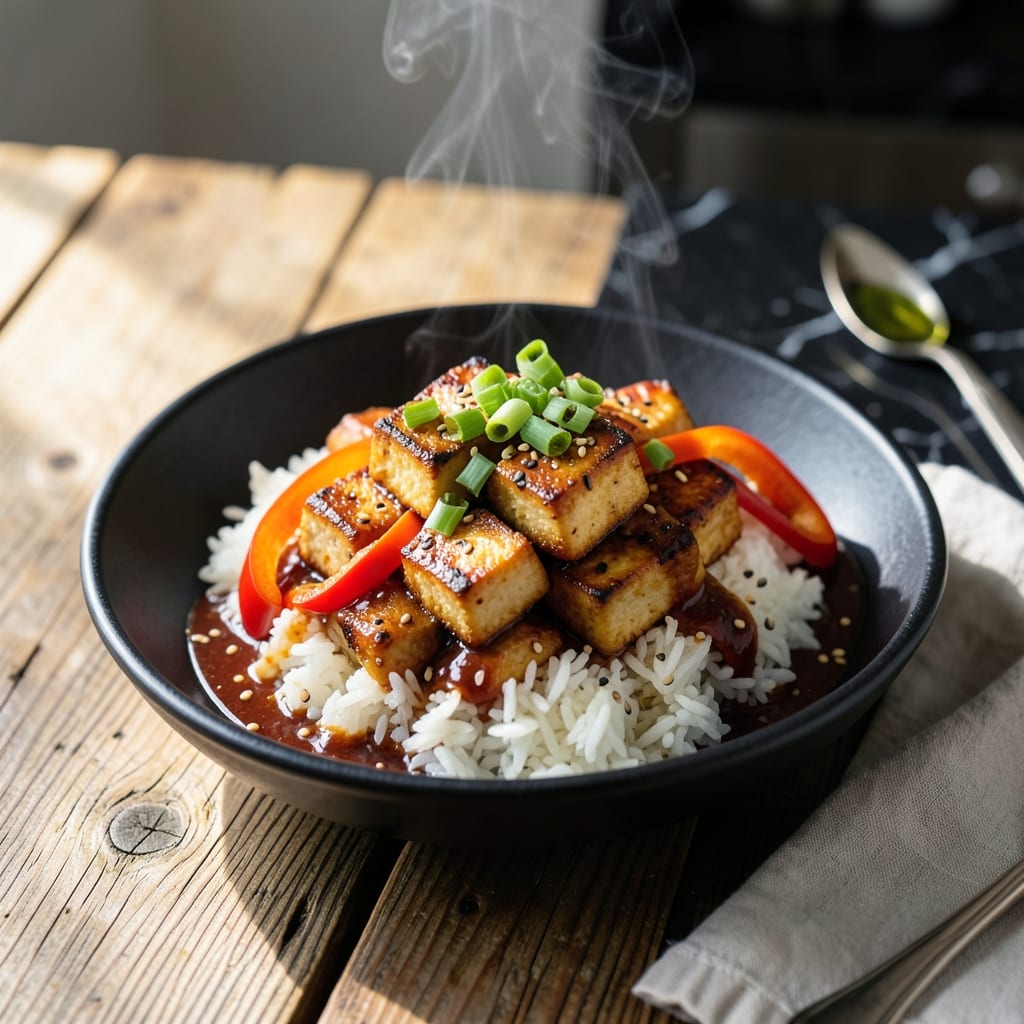 Bibibop Tofu Recipe: Korean-Inspired Crispy Cubes With Gochujang Glaze