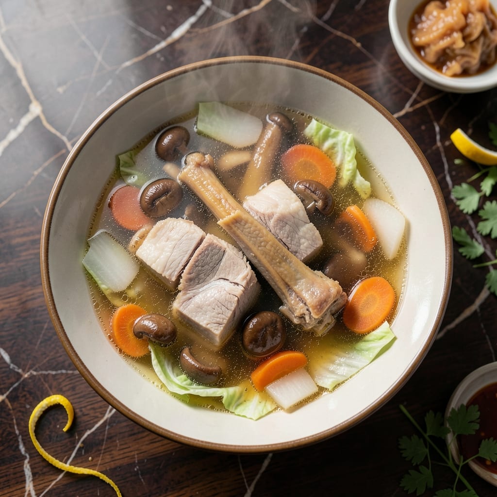 Chinese Pork Soup Recipe: Savory Broth With Tender Meat and Vegetables