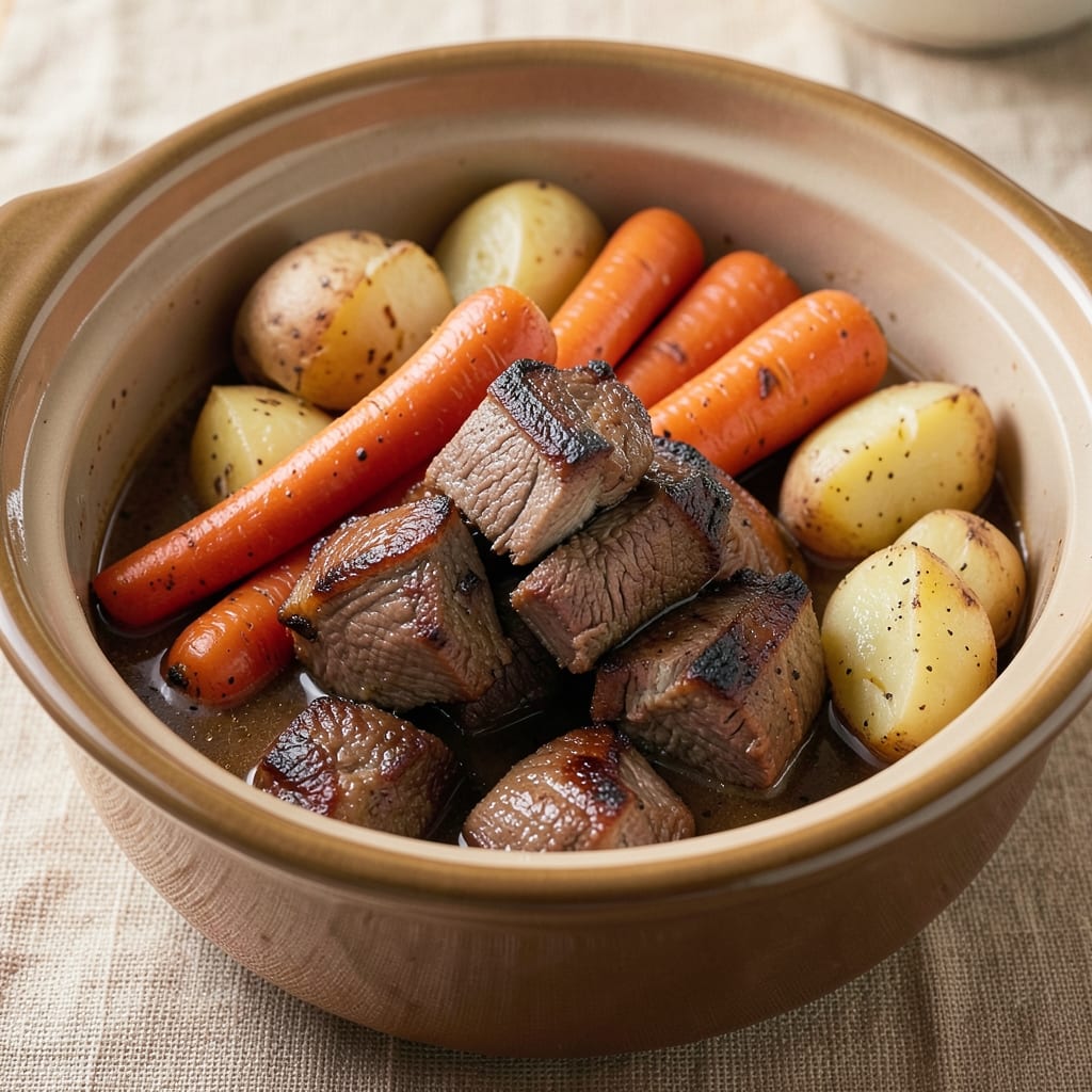 4-Ingredient Slow Cooker Recipe: Hands-Off Hearty Stew in 6 Hours
