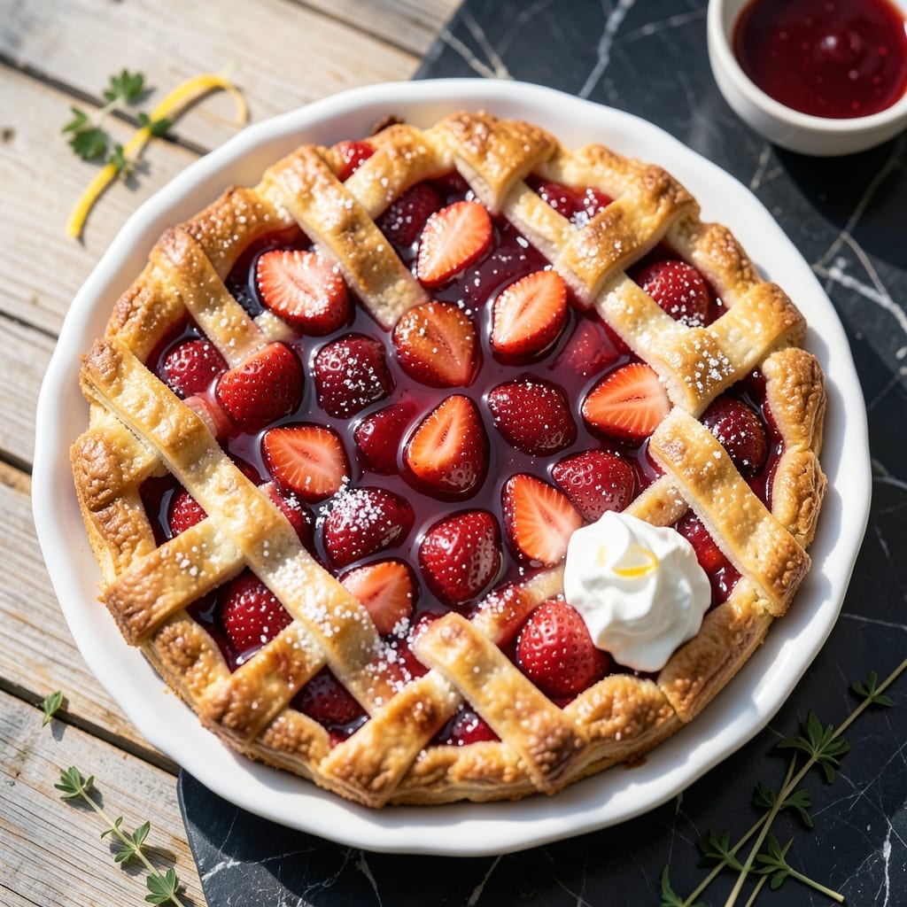 Strawberry Pie Recipe With Jello: Glossy Glaze and Bursting Berry Layers