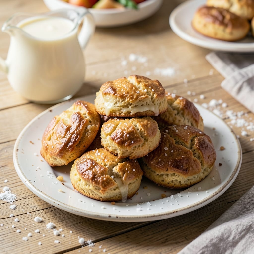 3-Ingredient Biscuits Recipe With Milk and Baking Powder: Flaky Layers in 15 Minutes