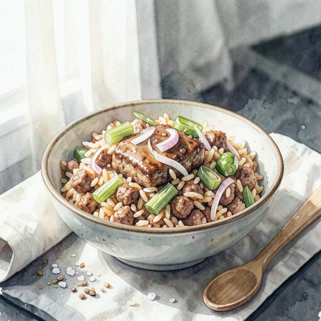 Recipe for Dirty Rice With Hamburger: Cajun-Spiced One-Pot Meal