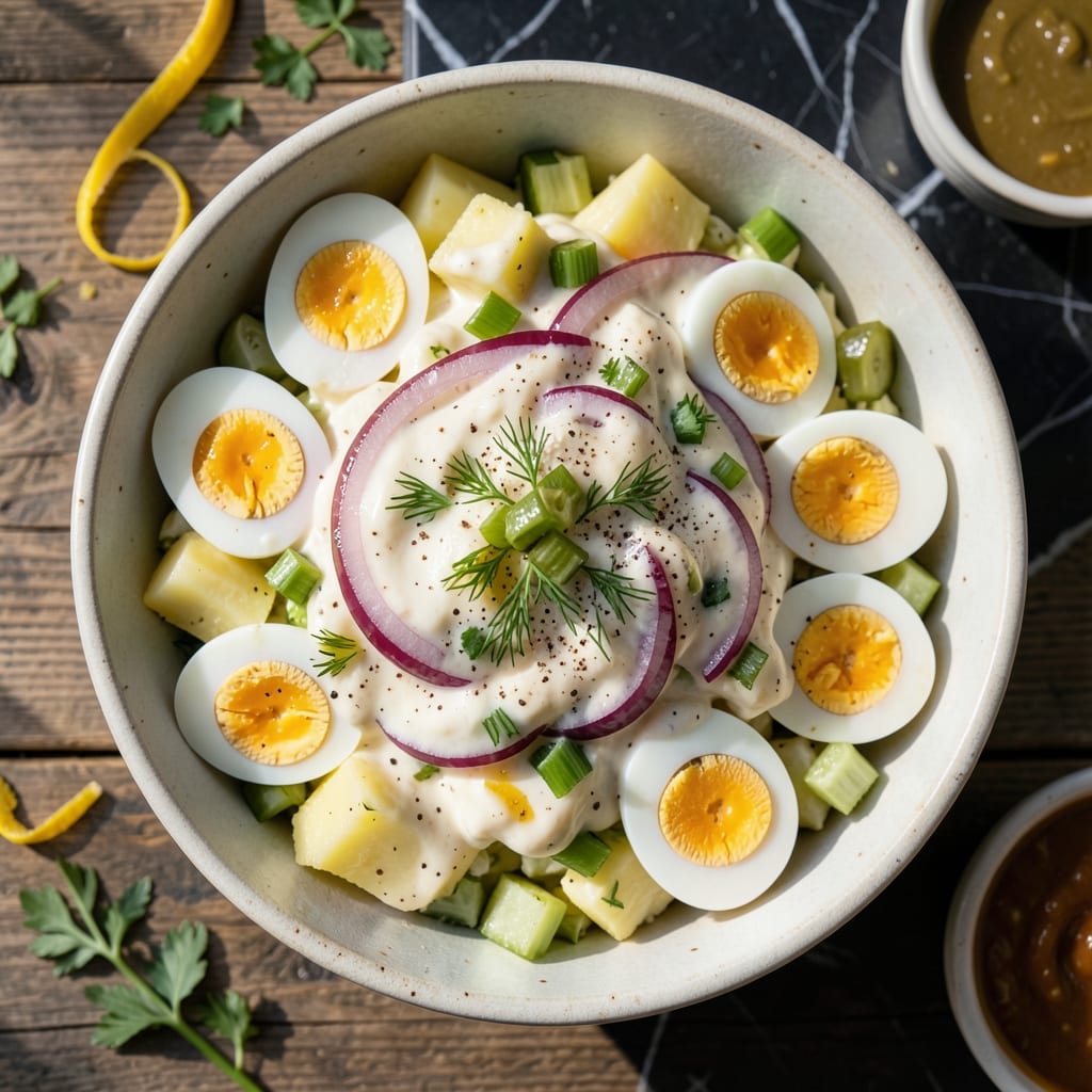 City BBQ Potato Salad Recipe: Smoky Creaminess With a Crunch