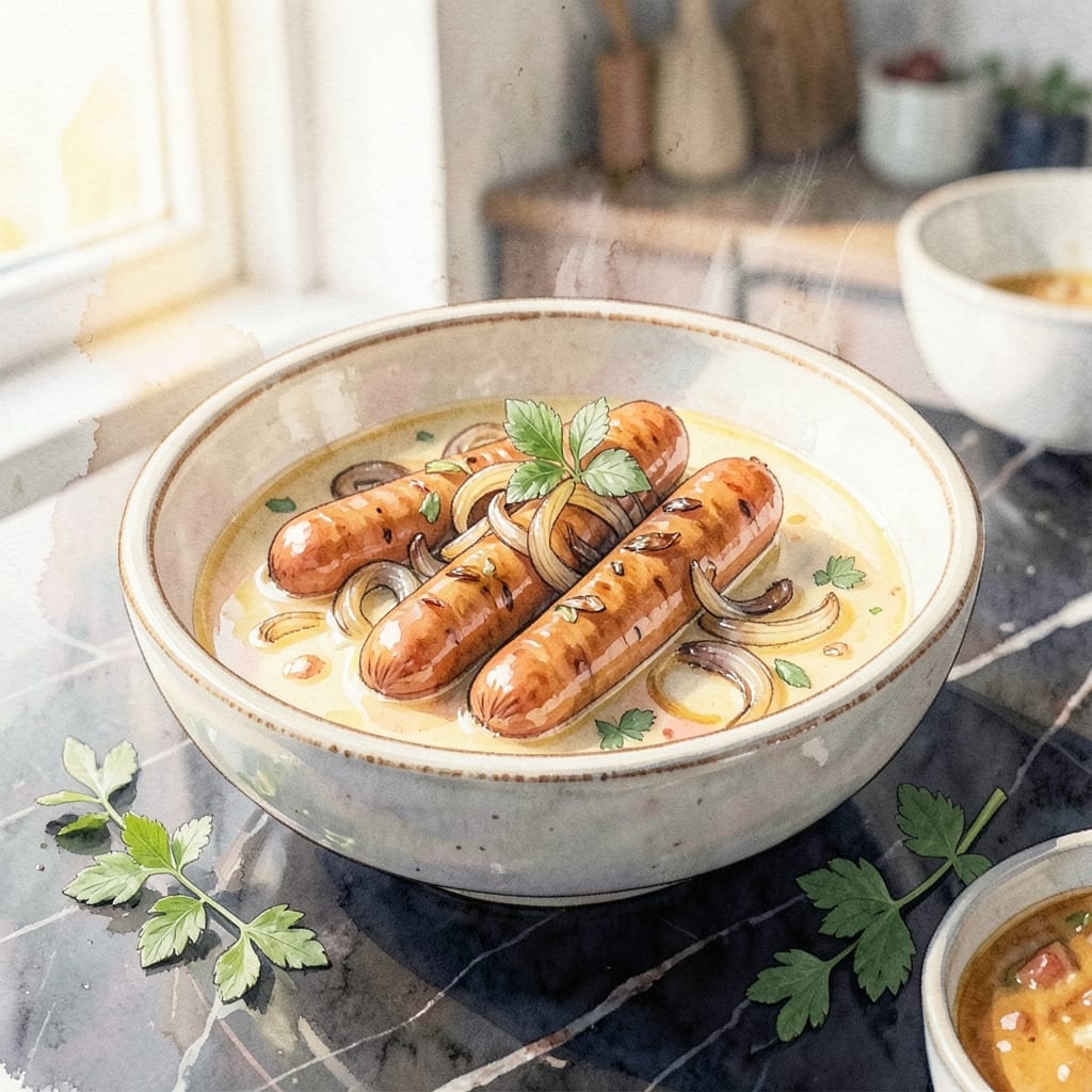 Recipe For Vienna Sausages: Pan-Seared With Caramelized Onions