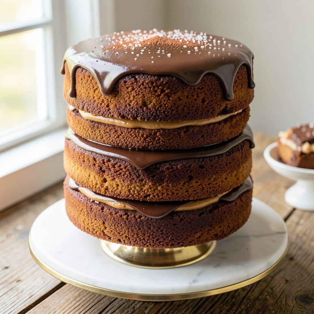 3 Layer German Chocolate Cake Recipe from Scratch: Pecan-Filled Bliss With Vanilla Buttercream Rivers