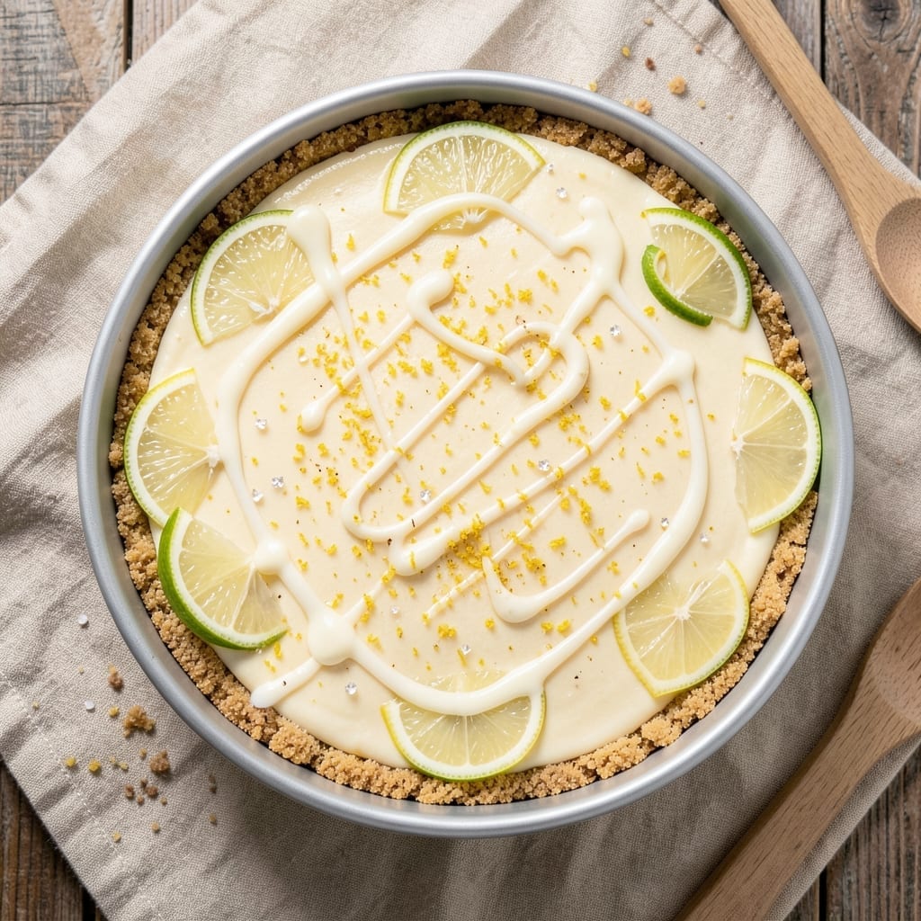 20-Minute Lemon Cheesecake Recipe: Zesty Crisp Edges and Silky Fill