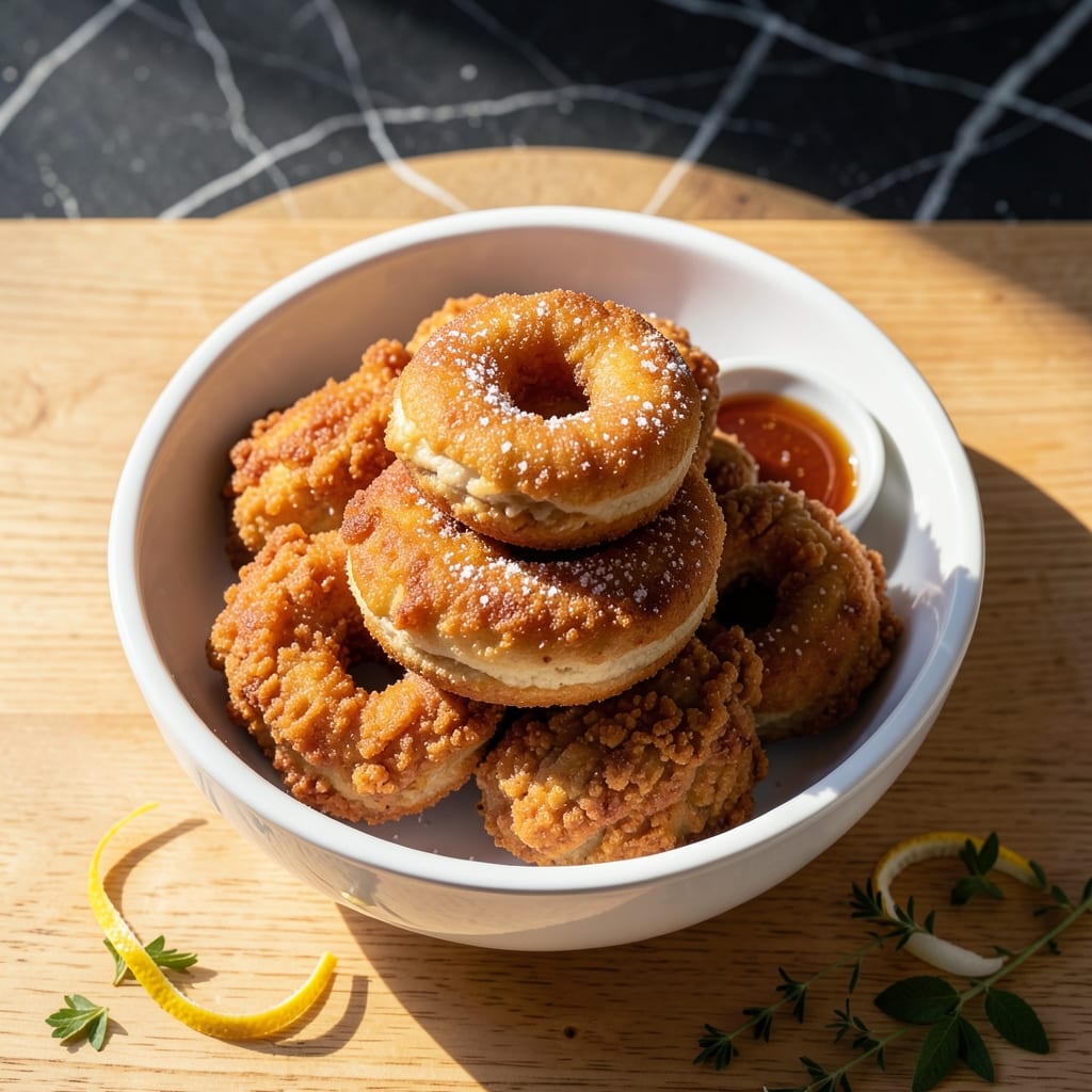 Chicken Donuts Recipe: Crispy Bites With Savory Surprise Centers