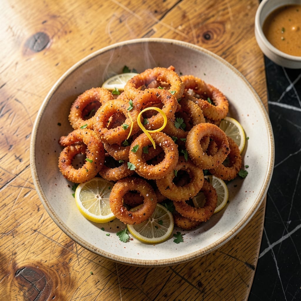 Ruth Chris Calamari Recipe: Crispy Golden Rings With Garlic Butter Dip