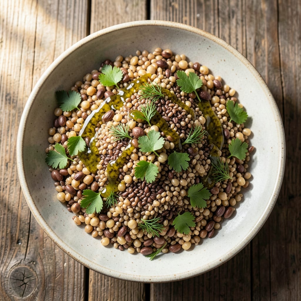5 Grain Salad Recipe: Nutty Crunch and Hearty Protein Packed