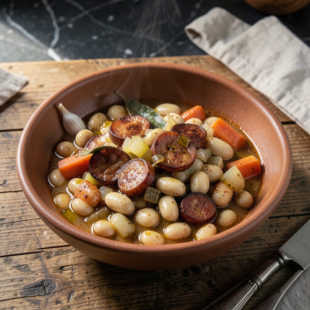 Portuguese Favas Recipe: Traditional White Bean Stew with Chouriço