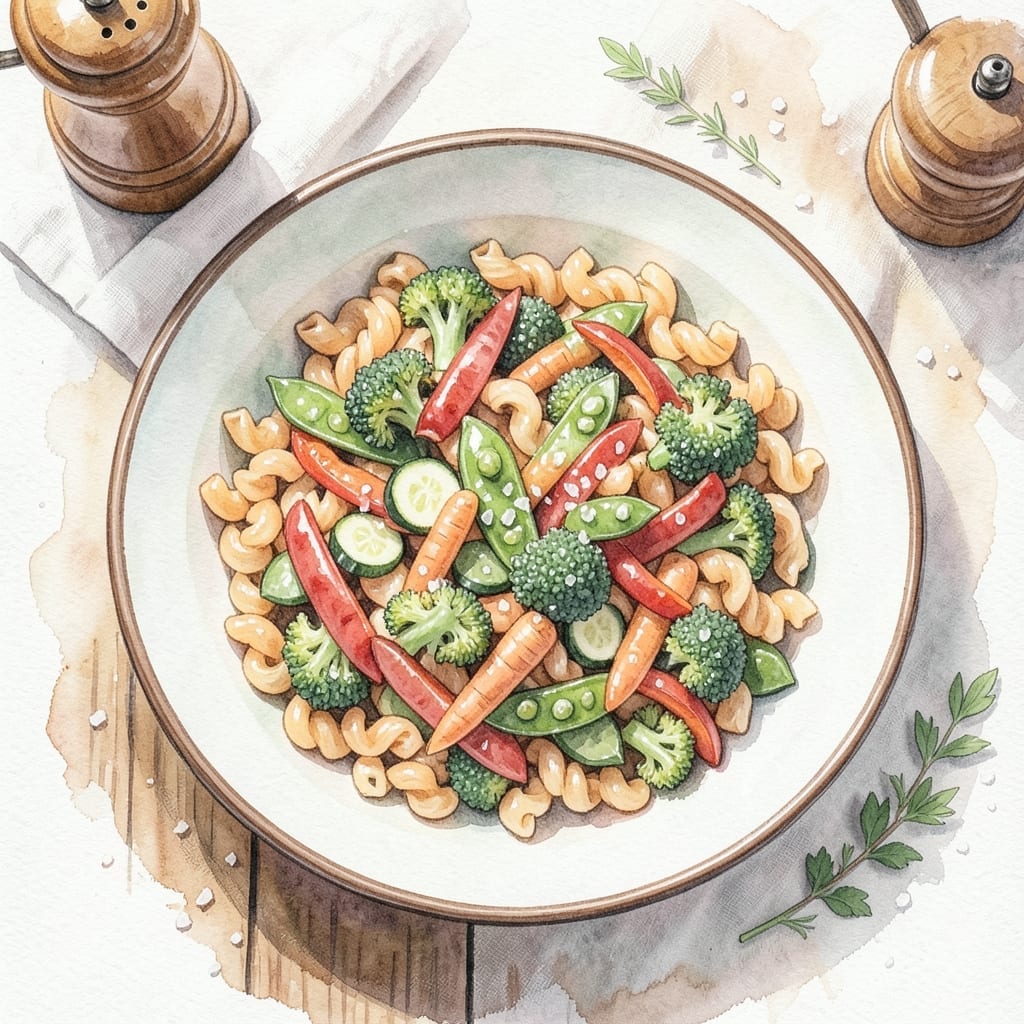 Cold Pasta Primavera Recipe Easy: Bright Veggies and Al Dente Noodles