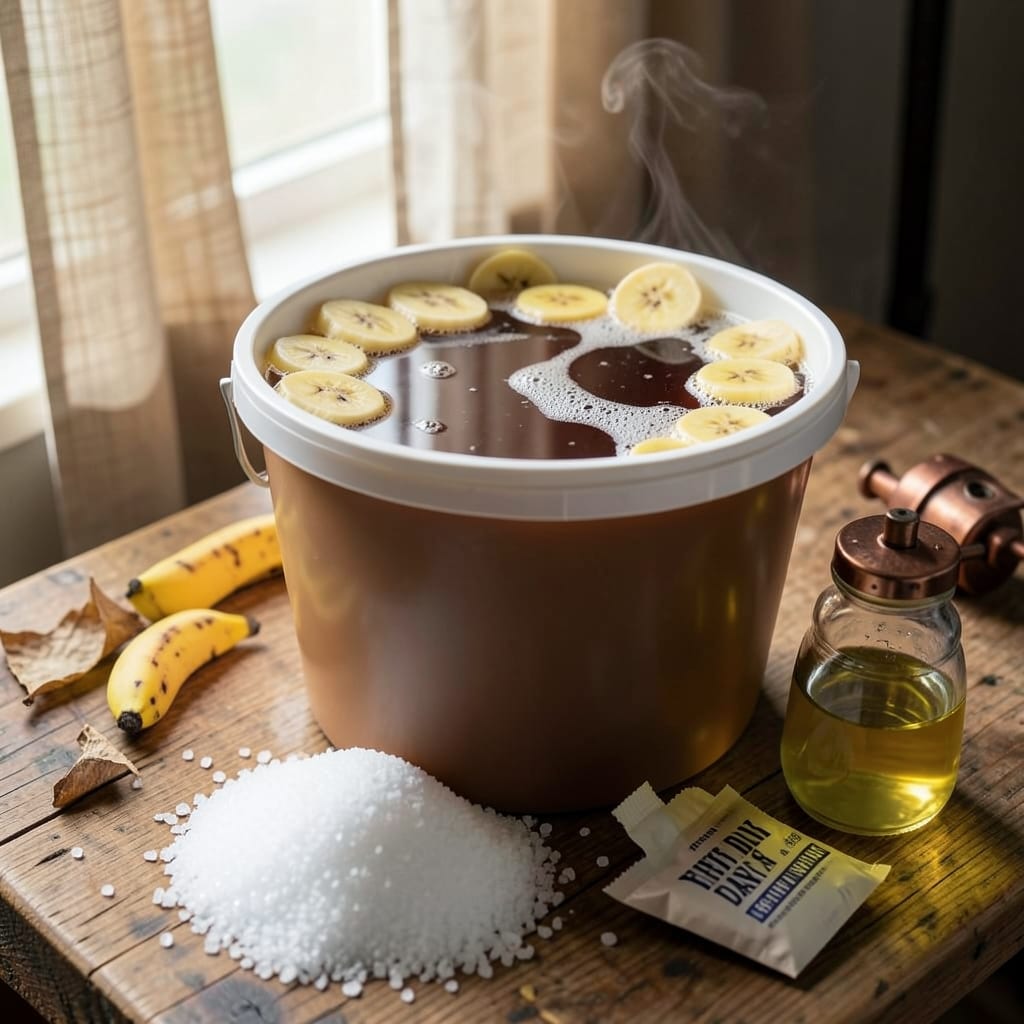 1 Gallon Banana Wine Recipe: Fermented Sweetness With No-Additives Magic