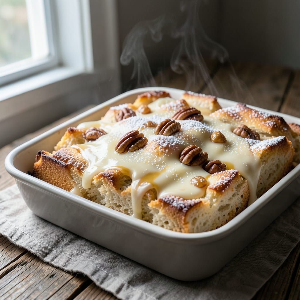 5 Star Bread Pudding Recipe: Fondant-Crowned Luxe in One Tin