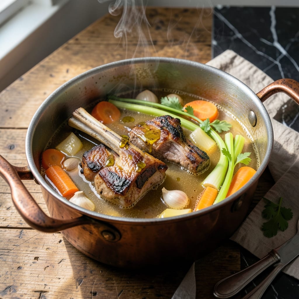 Lamb Bone Broth Recipe: Rich and Nourishing Simmered Elixir