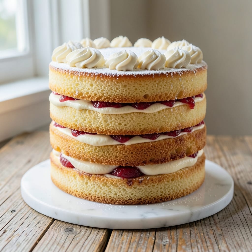 3 Layer Sponge Cake Recipe: Precision-Layered Height With No Collapse