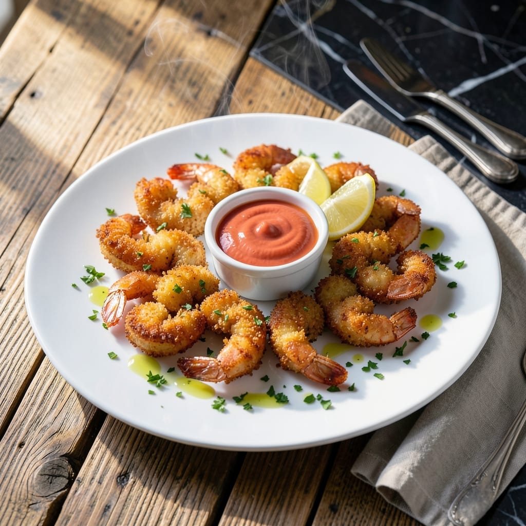Bloomin Shrimp Recipe: Crispy Golden Petals With Zesty Dip