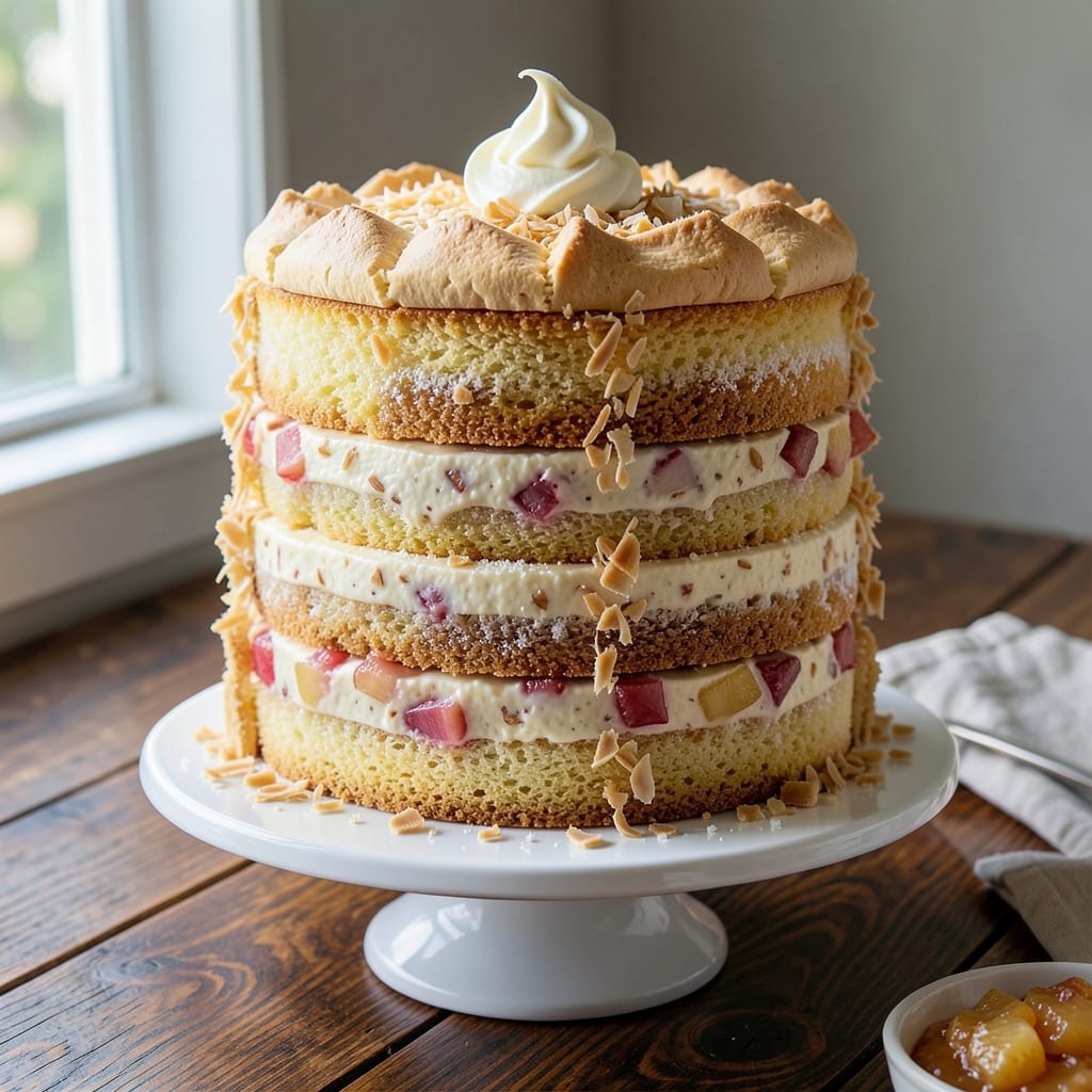 4-Layer Coconut Cake Recipe: Tropical Stack With Vanilla Buttercream Rivers