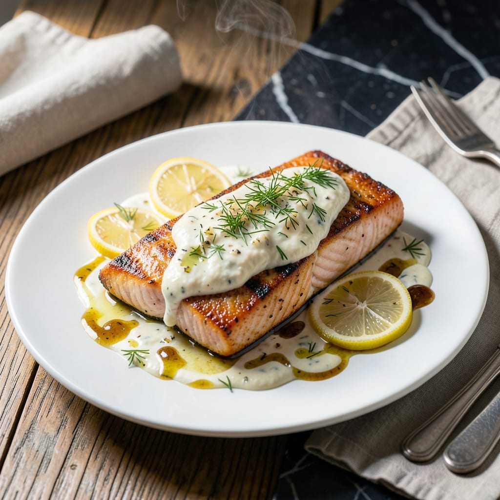 Salmon With Cream Cheese Recipe: Velvety Topping on Flaky Fish