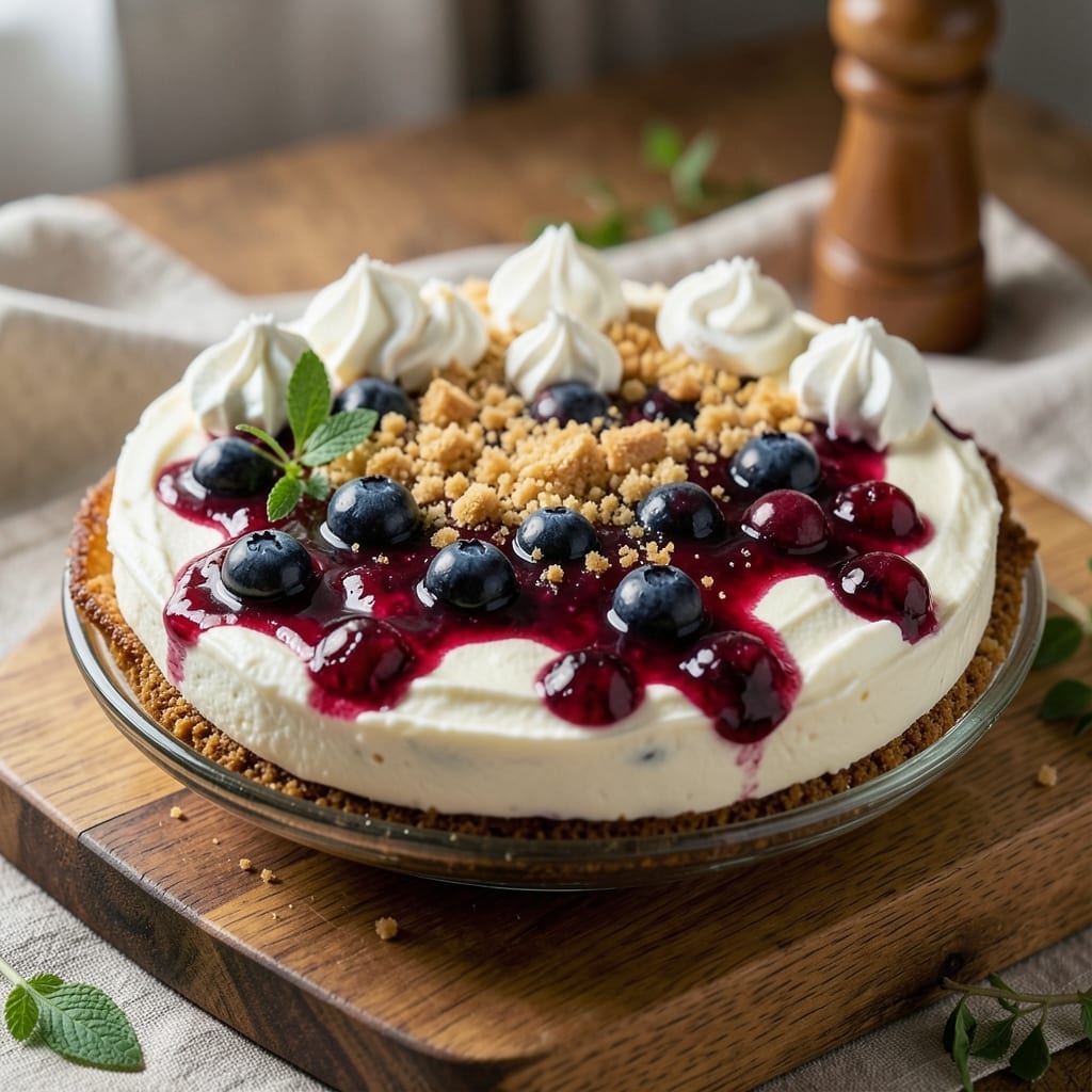 3-Ingredient No-Bake Blueberry Cheesecake Recipe: Fridge-Fresh Creaminess in 15 Minutes