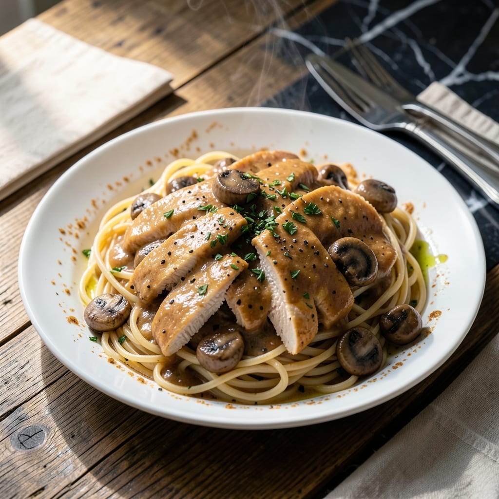Grandma's Restaurant Chicken Tetrazzini Recipe: Nostalgic Creamy Pasta with Mushrooms
