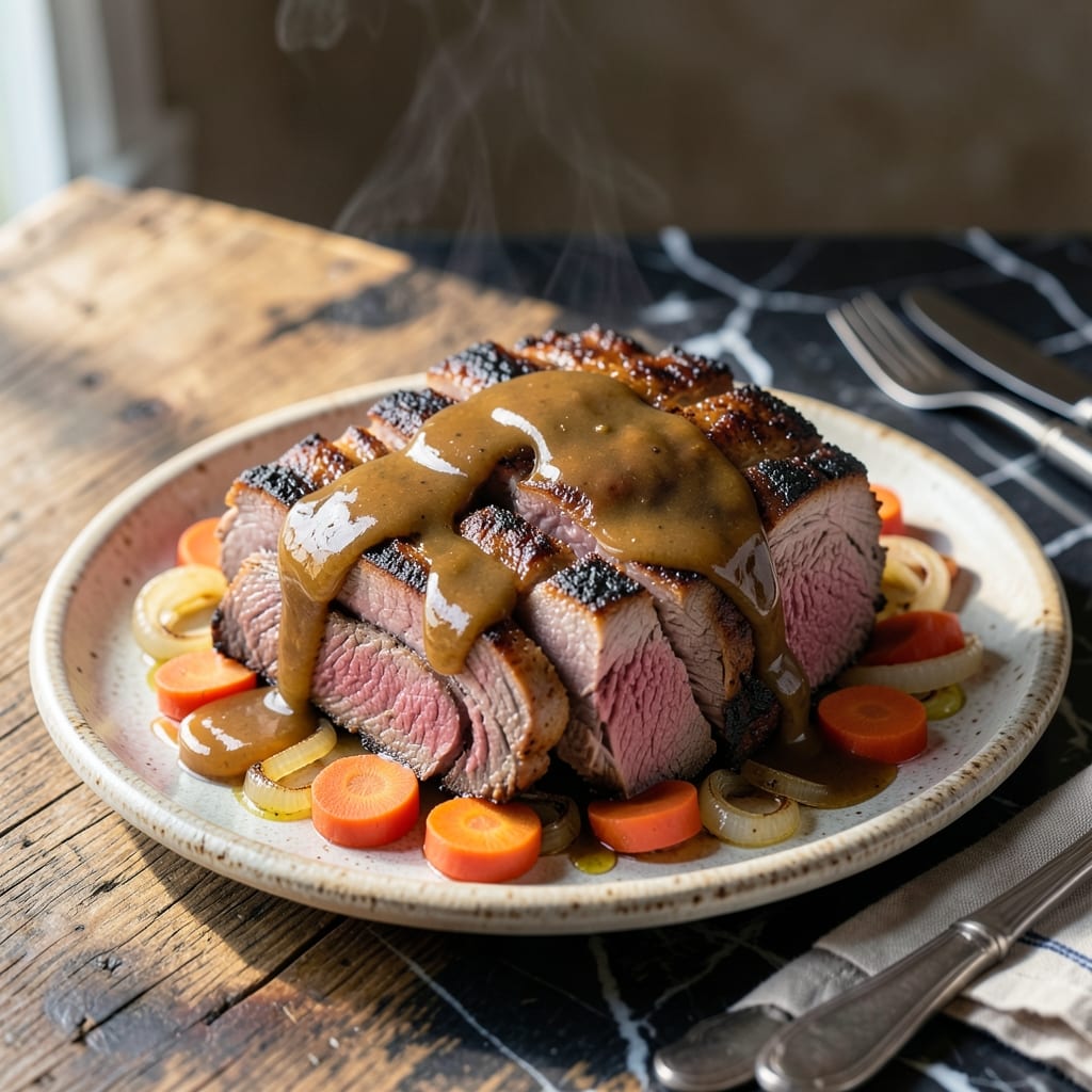 Deli Roast Beef and Gravy Recipe: Slow-Simmered Richness Over Mashed Potatoes