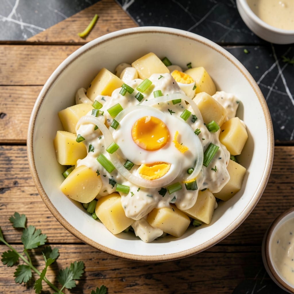Traditional Potato Salad Recipe With Mayonnaise And Eggs: Old-Fashioned Creamy Comfort