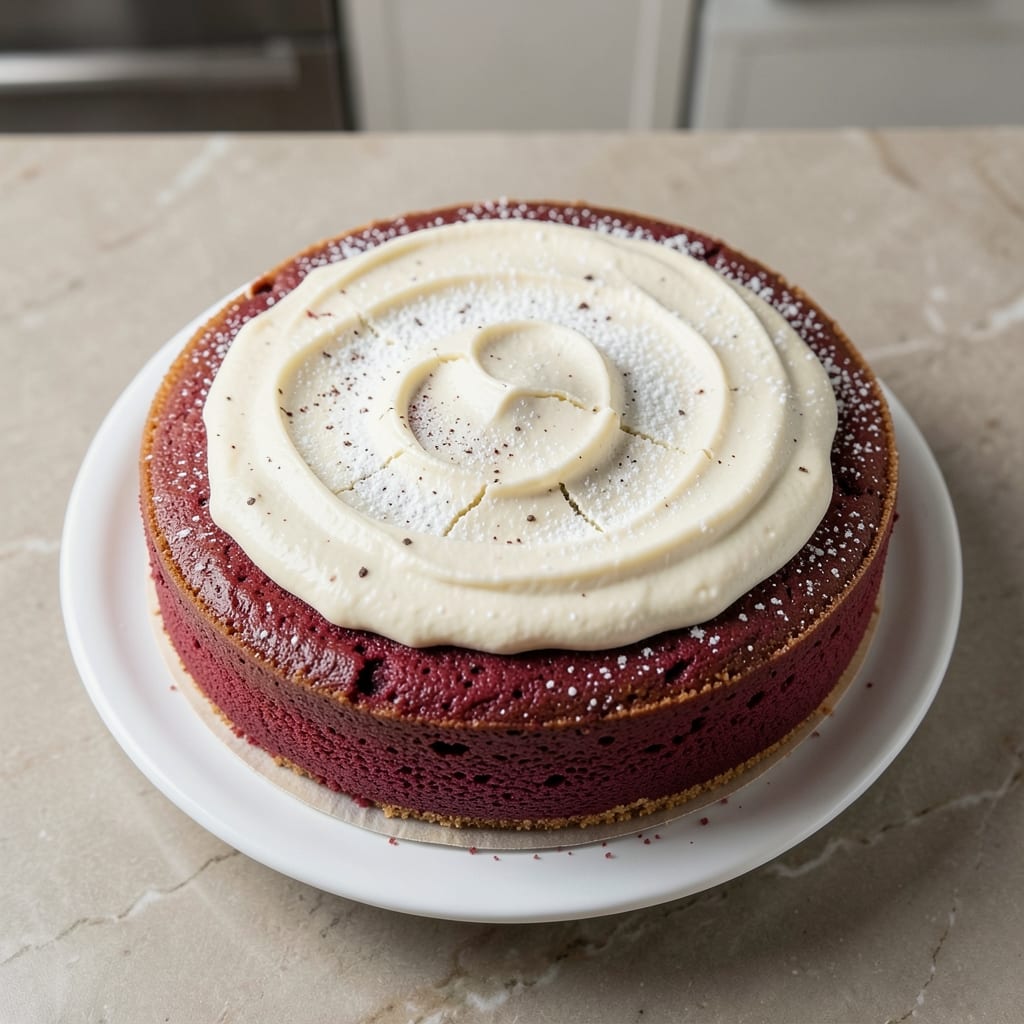 4-Inch Red Velvet Cake Recipe: Moist Layers and Cream Cheese Frosting Rivers