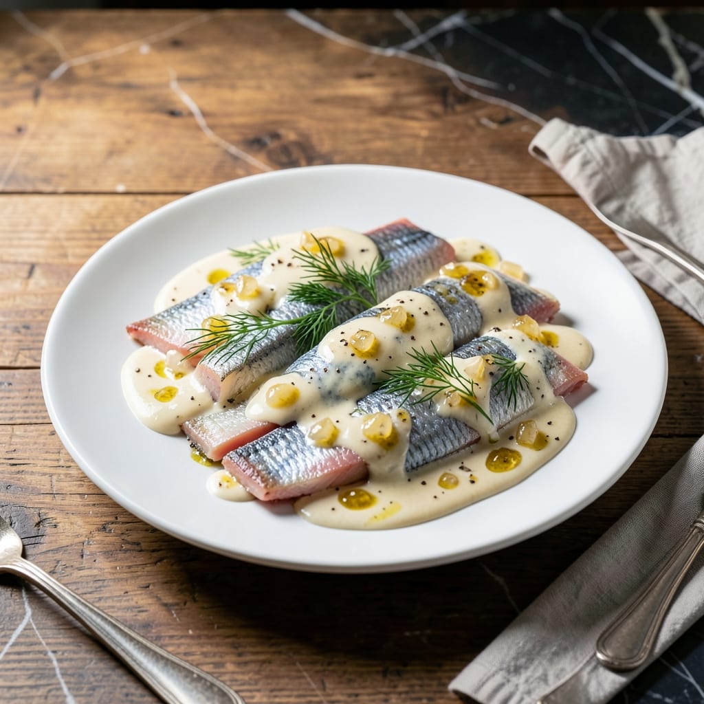 Jewish Herring in Cream Sauce Recipe: Silky Tradition With a Dill Twist