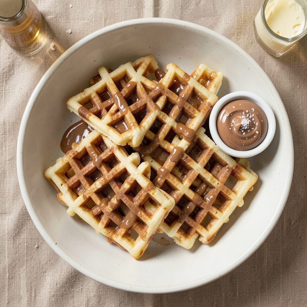 2 Ingredient Peanut Butter and Egg Waffle Recipe: Crispy Edges, Fluffy Interiors
