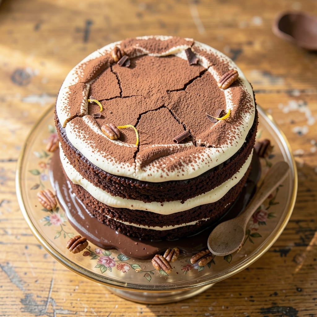 1950s Chocolate Cake Recipe: Nostalgic Moistness With Vanilla Buttercream Rivers