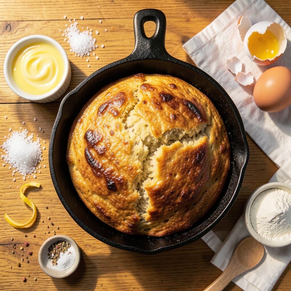 10-Minute Skillet Quick Bread Recipe: Fluffy Rise, No Mixer Needed