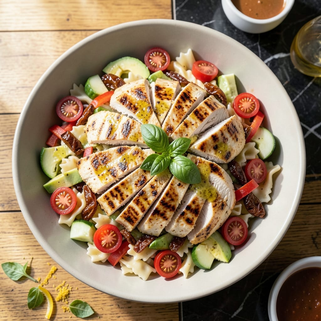 California Chicken Cafe Pasta Salad Recipe: Sun-Dried Tomato and Avocado Freshness