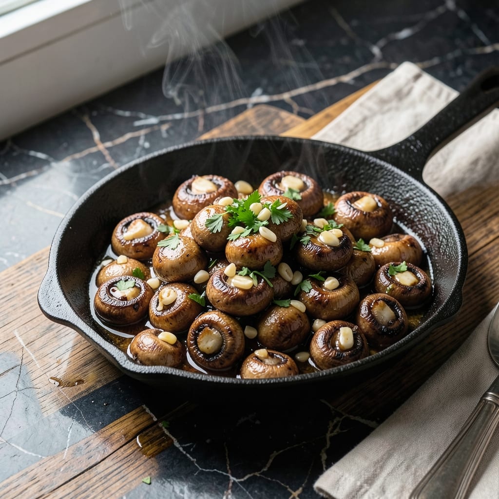 Texas Roadhouse Mushrooms Recipe: Sautéed Garlic Butter Bites