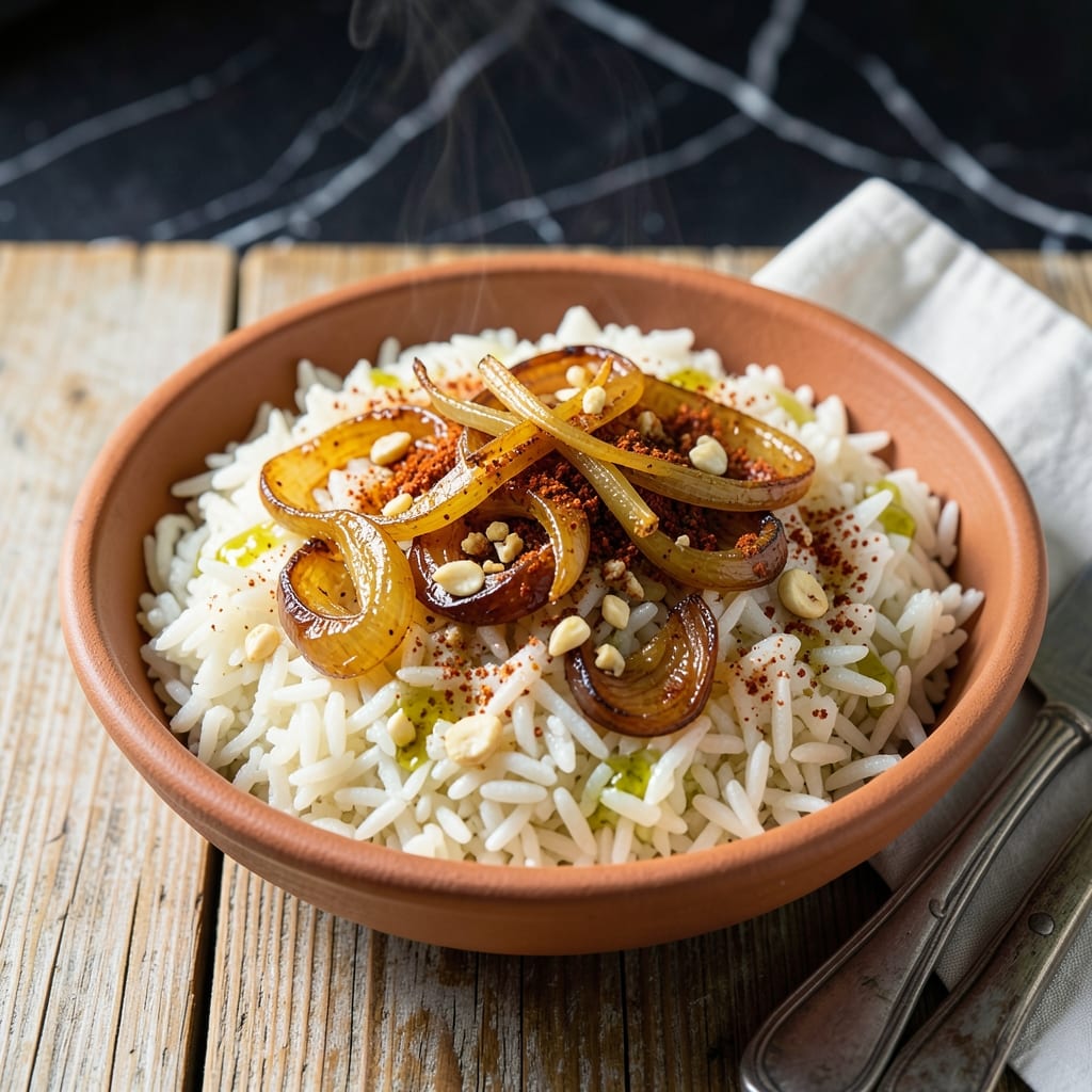 Ethiopian Rice Recipe: Spiced Berbere Infusion With Caramelized Onions