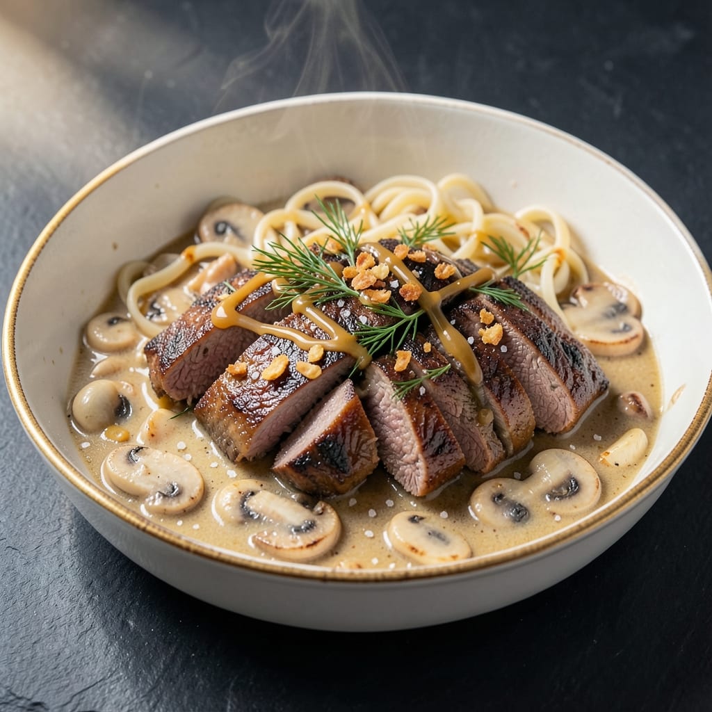 30-Minute Beef Stroganoff Recipe: Sour Cream Velvety With Tender Beef Chunks