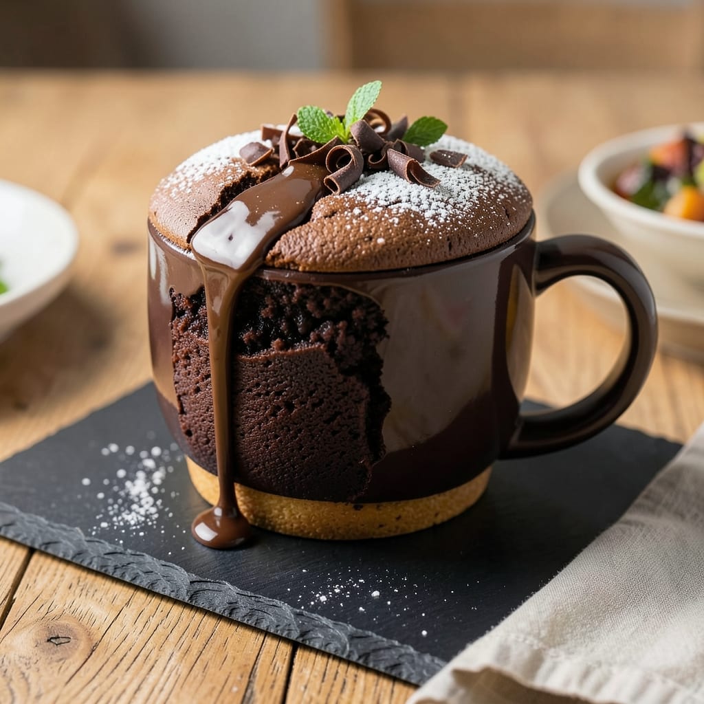 10-Minute Chocolate Cake Recipe: Single-Serve Mug Cake With Fudgy Core